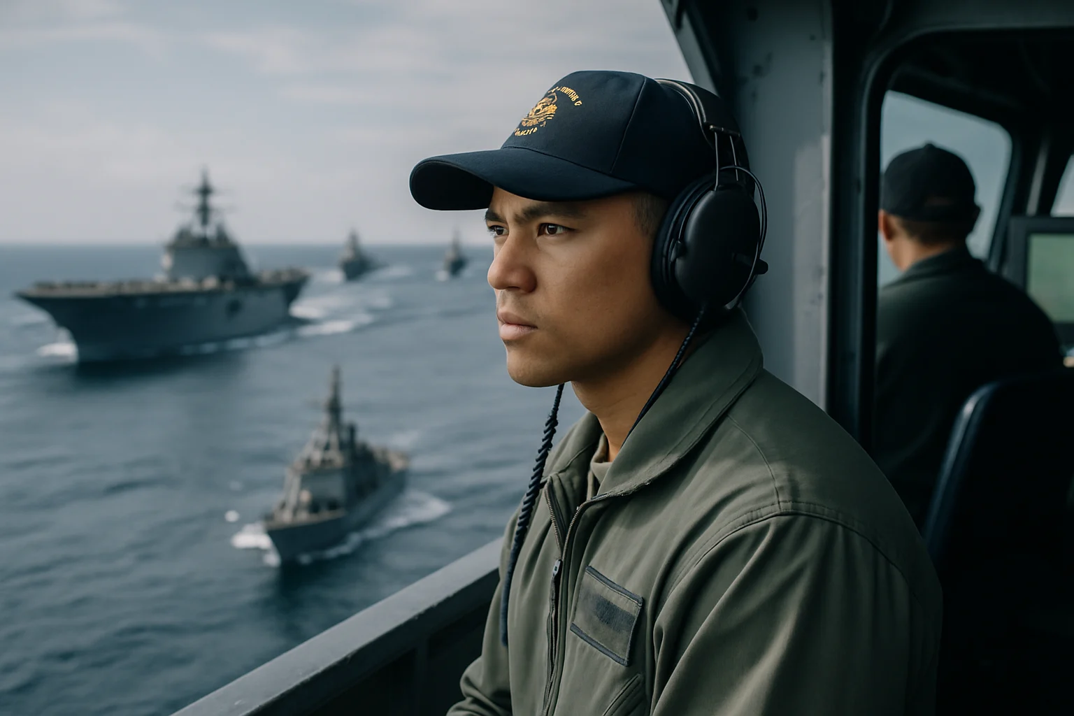 中国052D型驱逐舰包头舰编队穿越横当水道进入西太平洋演训