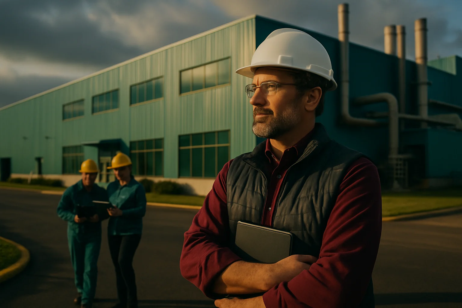 福耀玻璃俄亥俄州代顿工厂外景，全球最大汽车玻璃单体工厂