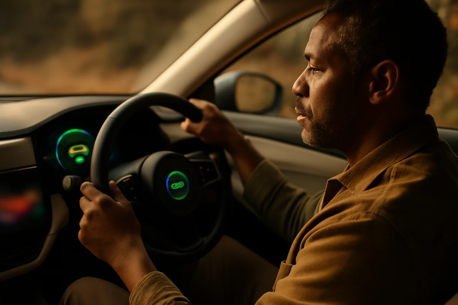 比亚迪汉EV仪表盘显示能量回收数值，城市道路行驶中电量回升画面