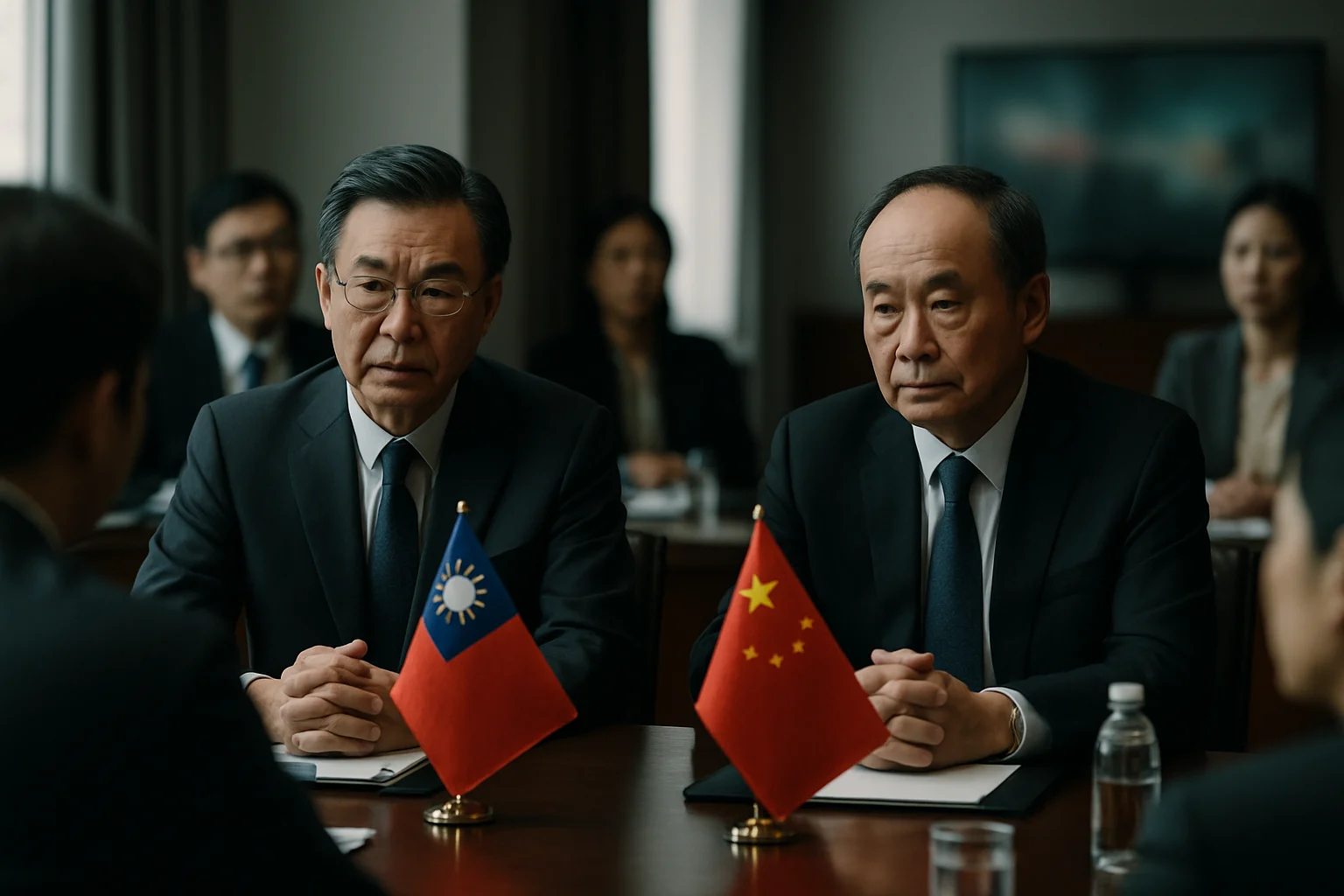 台湾民众对两岸协商态度的民调数据图表，显示66%支持率与19%反对率对比