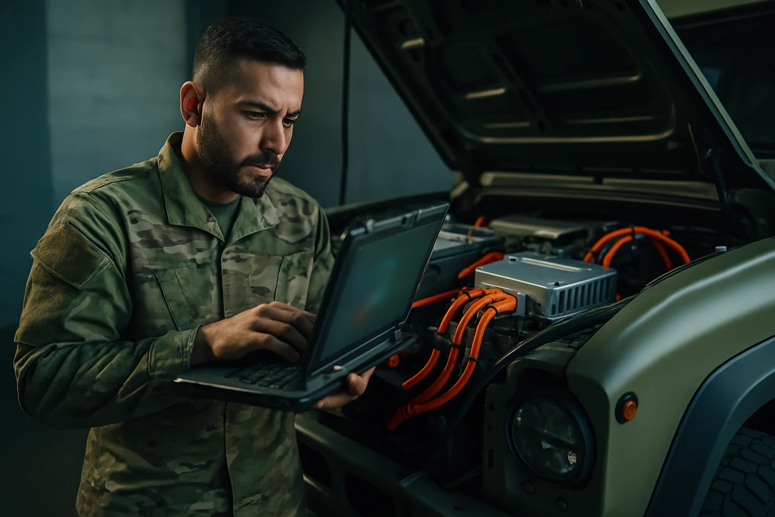 解放军士兵驾驶全地形电动滑板车在山地丛林地形进行实战训练