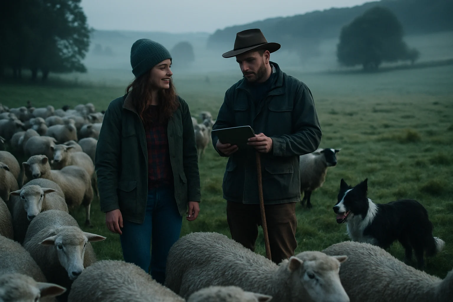 月薪1.6万放羊招聘信息，夫妻档牧羊工在草原上放牧羊群